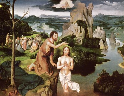 El Bautismo de Cristo, c.1515 de Joachim Patinir